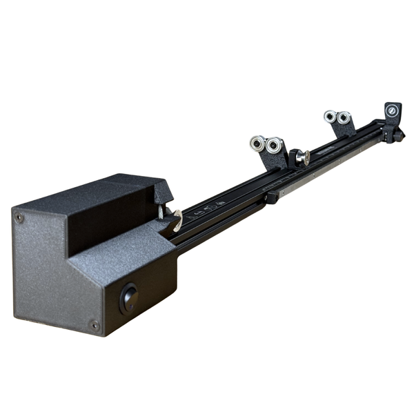 the Modsaw pro at an angle, showing ceramic bearings and the diamond-coated blade