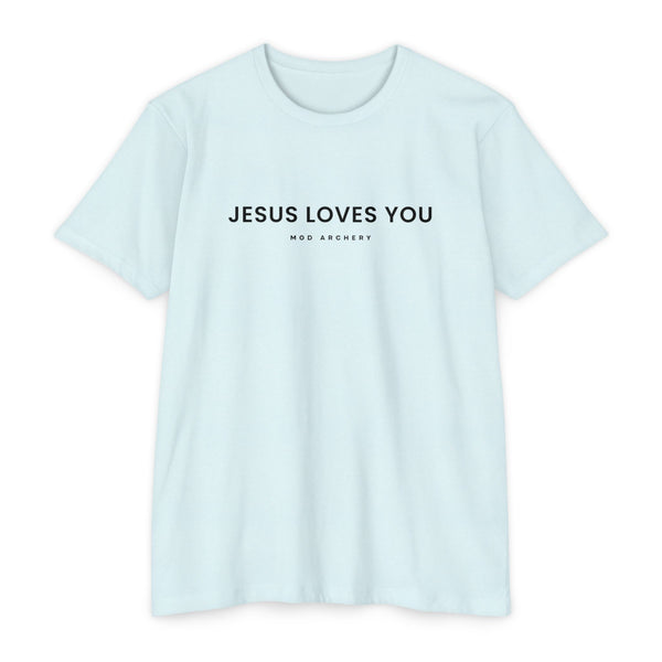 Jesus Loves You Black Lettering Unisex T-shirt