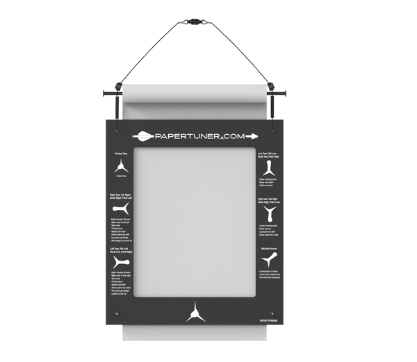 White Archery Paper Tuner With Magnets