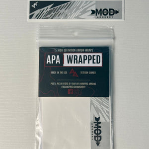 mod archery arrow wraps packaged by apa wrapped